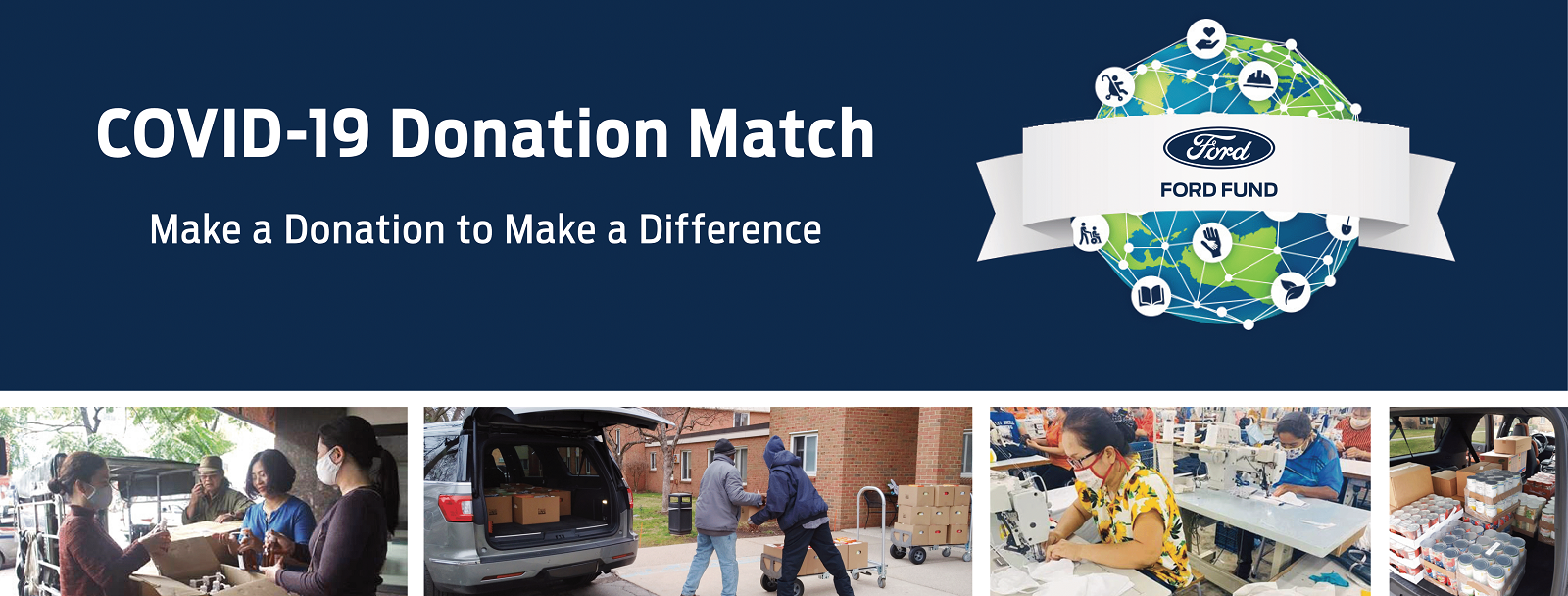 Ford Donation Match for COVID-19, Make a donation to make a difference